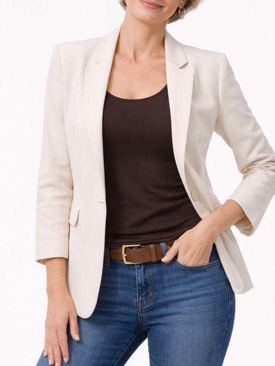 CHICO’S Microfiber Tank Top Brown Stretch Sleeveless Basic Layering Top Sz Small - Picture 14 of 14